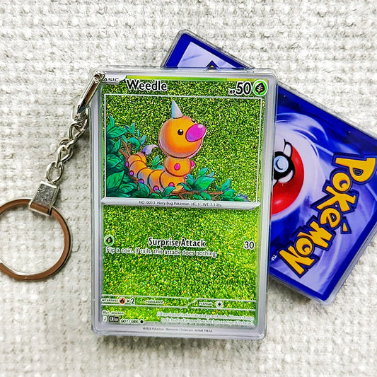 Weedle Card Quicksand Keychain