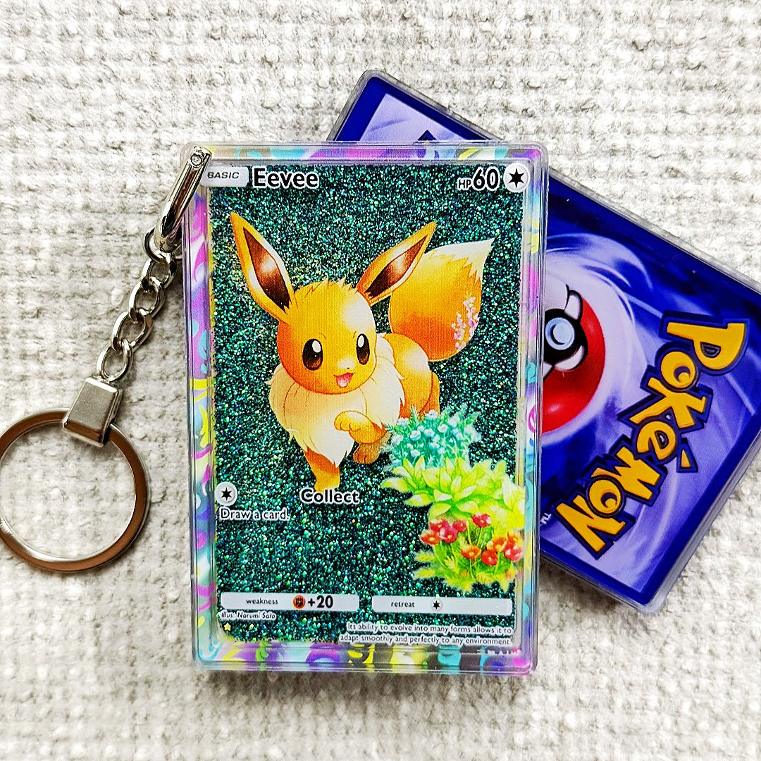 Eevee Card Quicksand Keychain