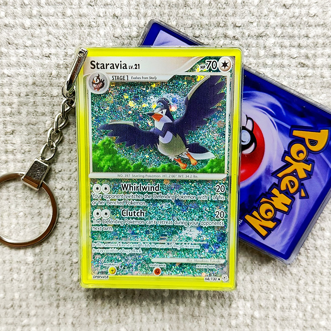 Staravia lv.21 Card Quicksand Keychain