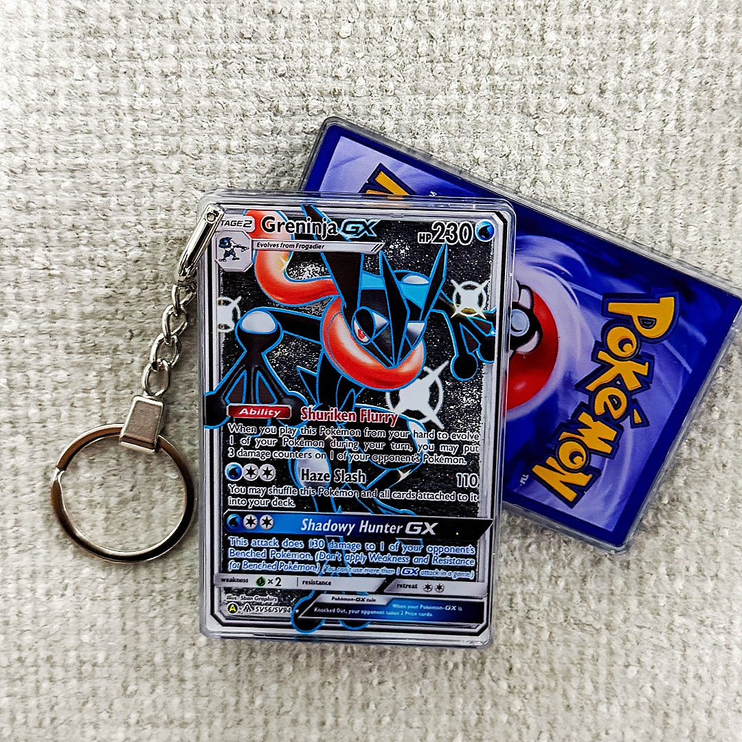 Greninja GX Card Quicksand Keychain