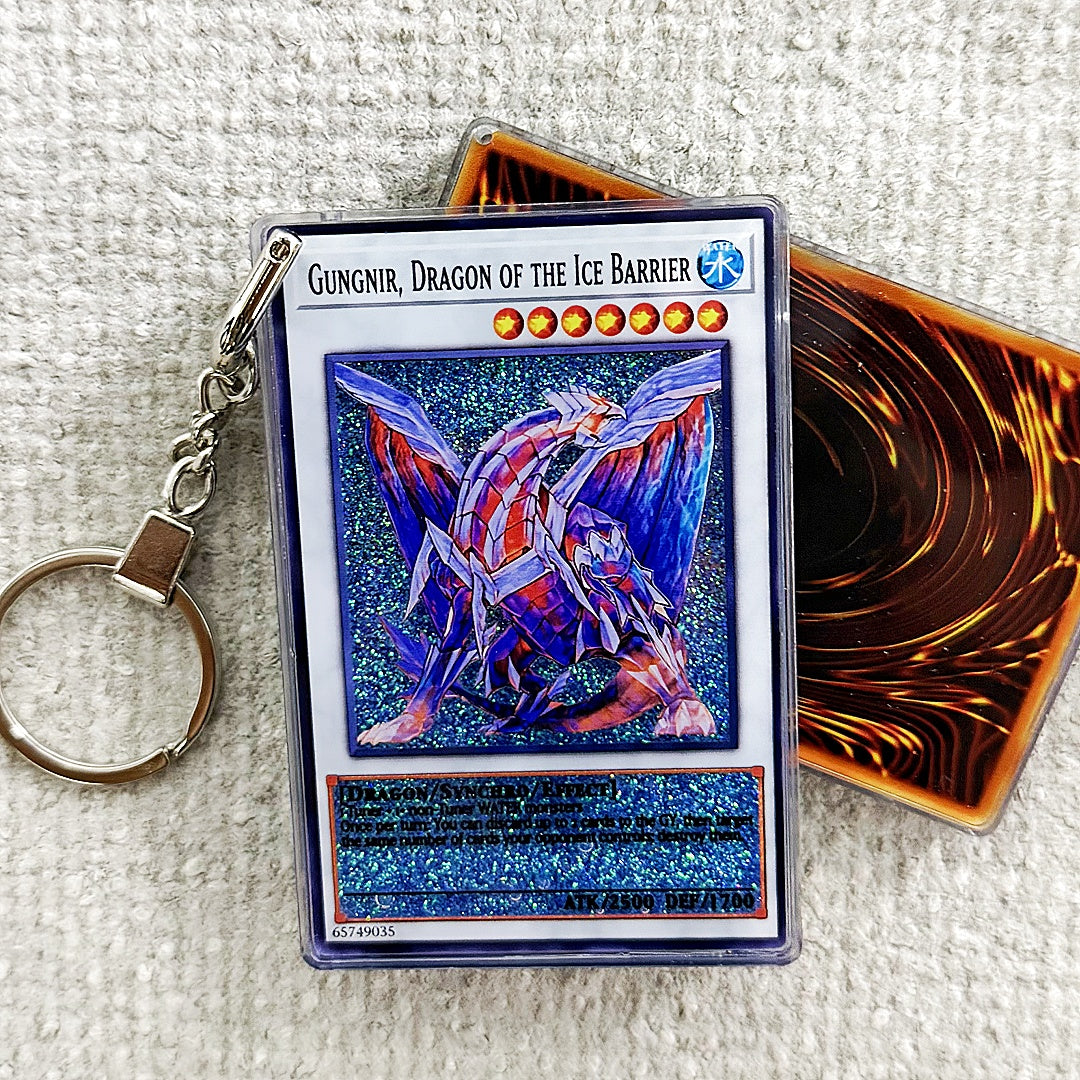 GUNGNIR, DRAGON OF THE ICE BARRIER Card Quicksand Keychain