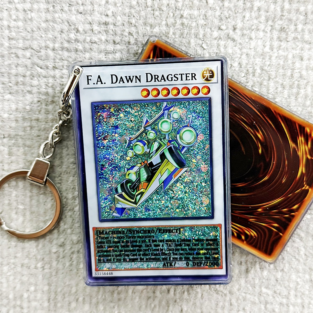 F.A. DAWN DRAGSTER Card Quicksand Keychain