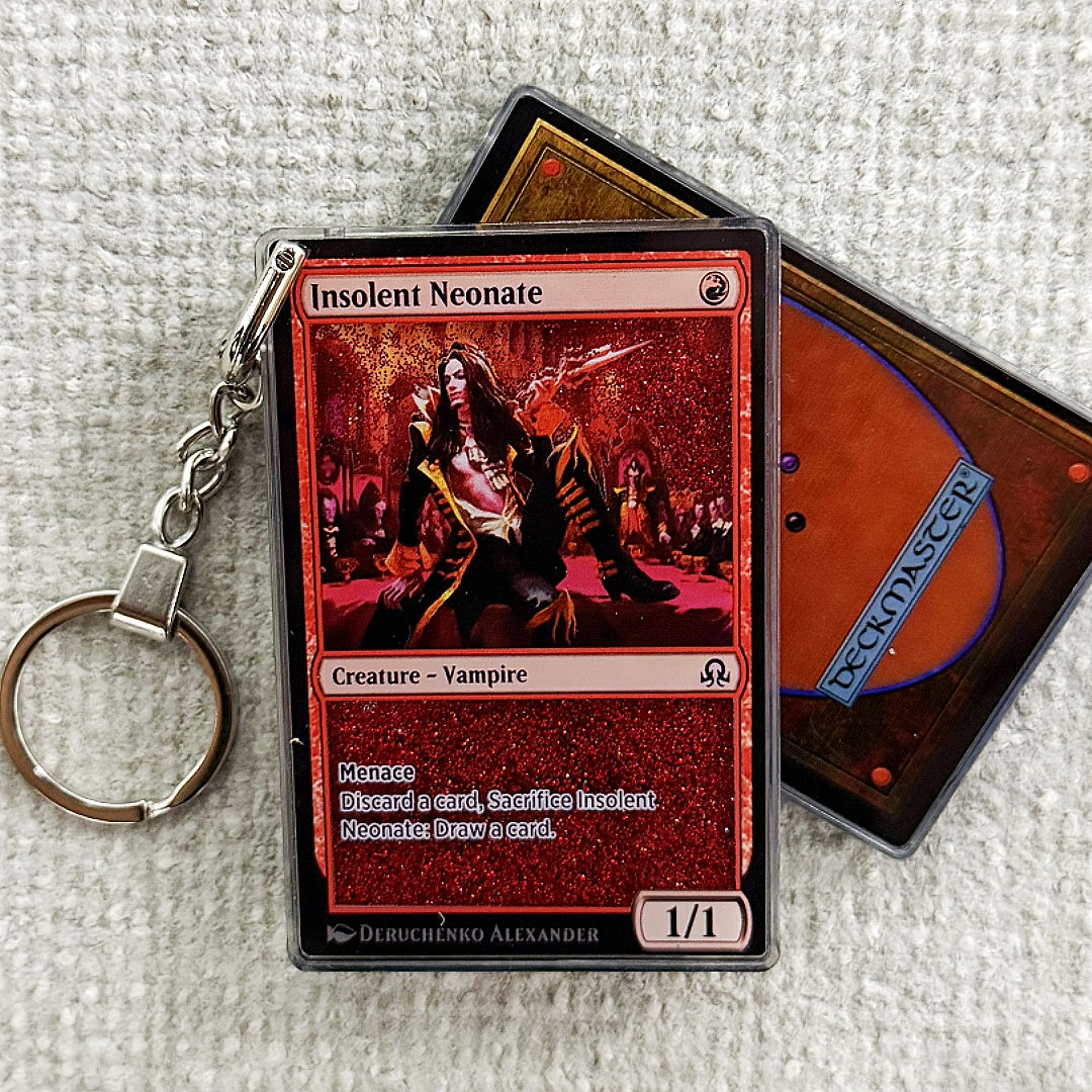 Insolent Neonate Card Quicksand Keychain