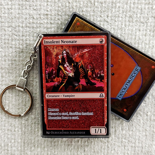 Insolent Neonate Card Quicksand Keychain