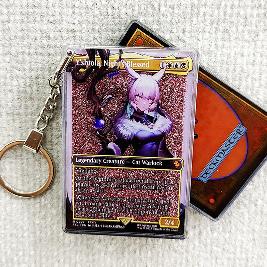 Y'shtola, Night's Blessed Card Quicksand Keychain