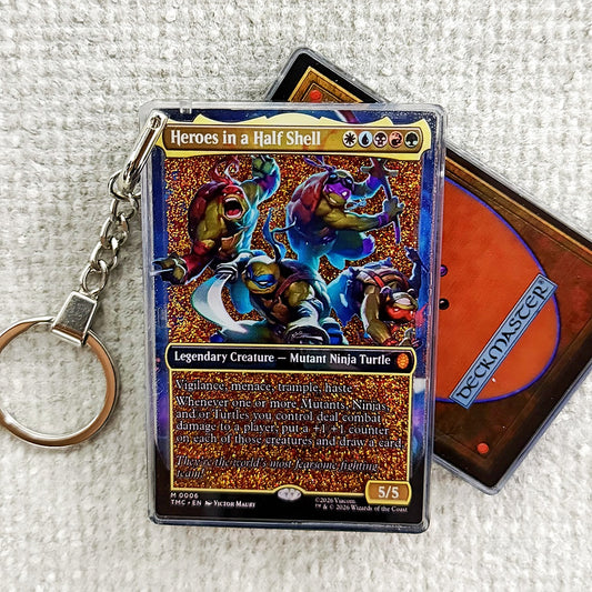 Heroes in a Half Shell Card Quicksand Keychain