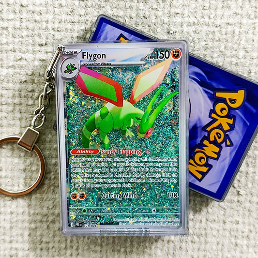 Flygon Card Quicksand Keychain