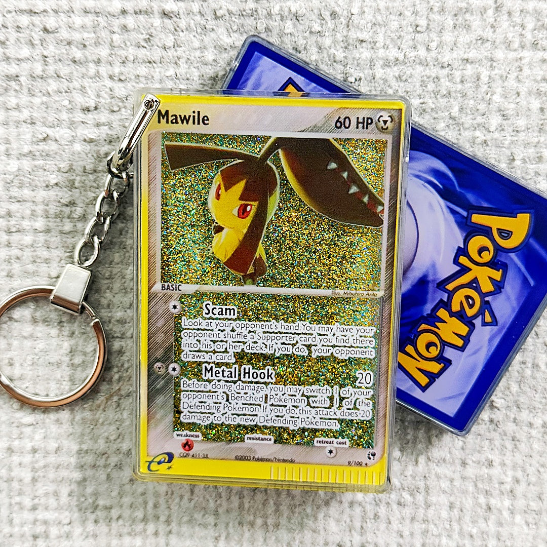 Mawile Card Quicksand Keychain