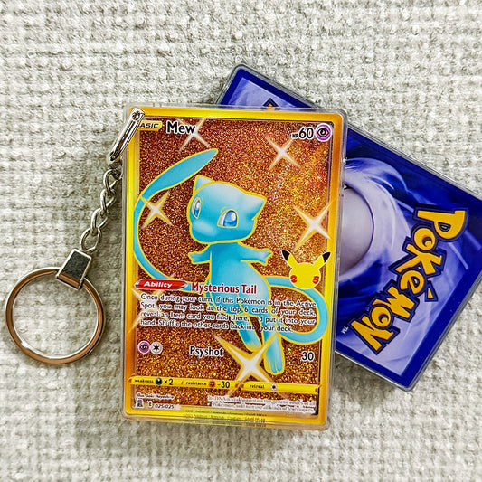 Mew Card Quicksand Keychain