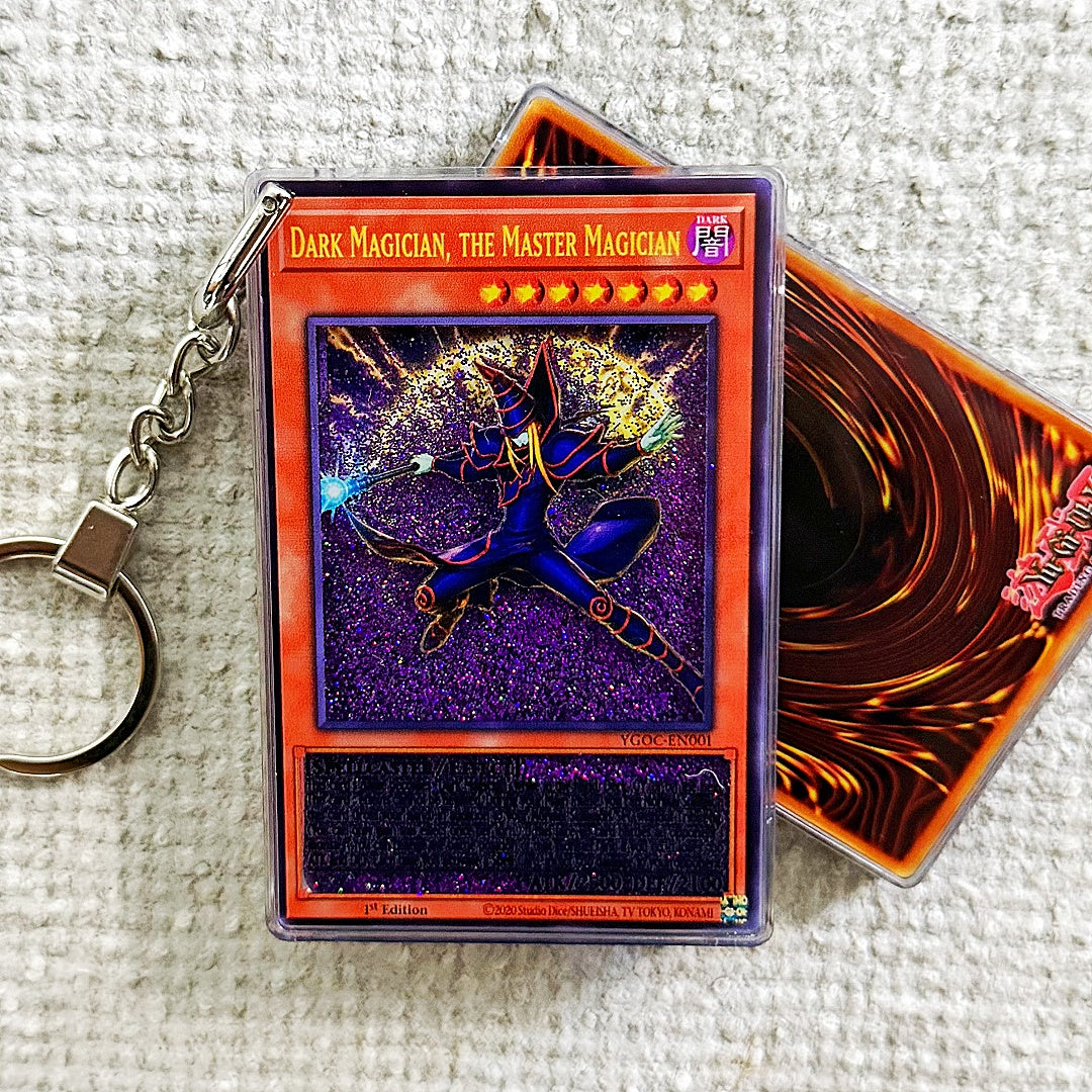 DARK MAGICIAN, THE MASTER MAGICIAN Card Quicksand Keychain