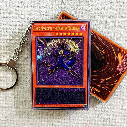 DARK MAGICIAN, THE MASTER MAGICIAN Card Quicksand Keychain