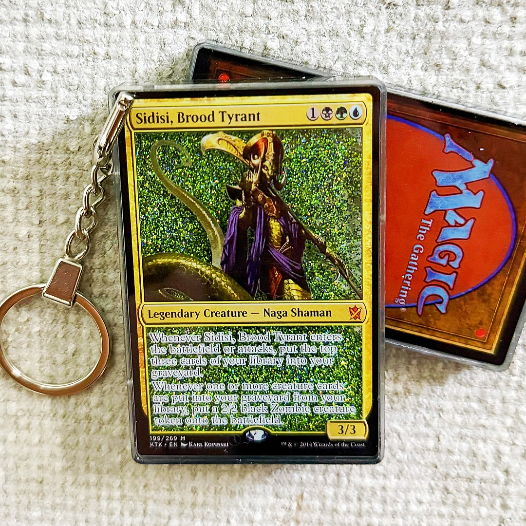 Sidisi, Brood Tyrant Card Quicksand Keychain