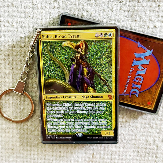 Sidisi, Brood Tyrant Card Quicksand Keychain
