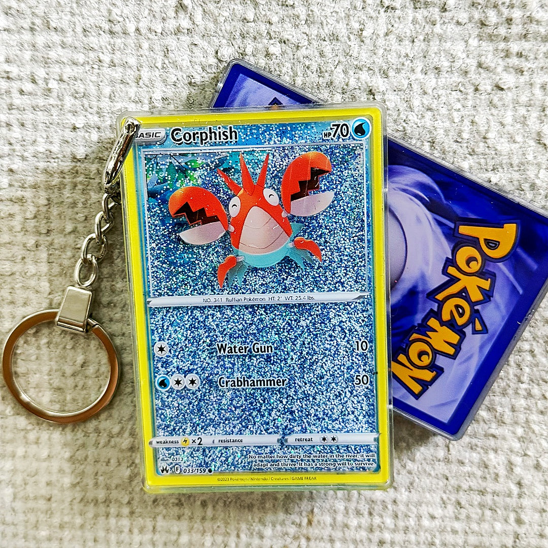 Corphish Card Quicksand Keychain