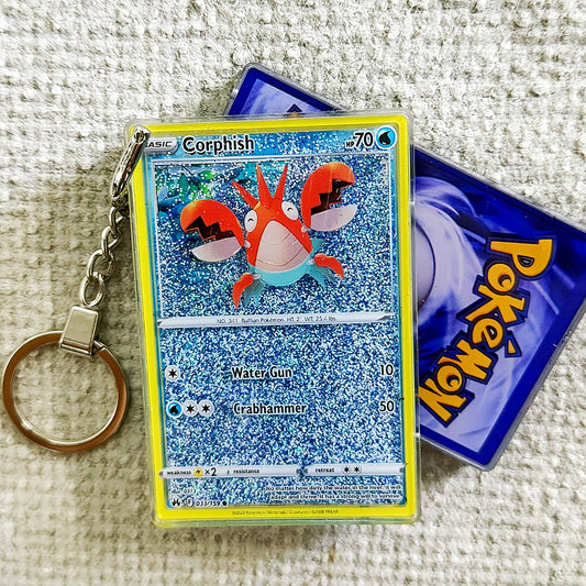 Corphish Card Quicksand Keychain