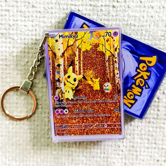Mimikyu Card Quicksand Keychain