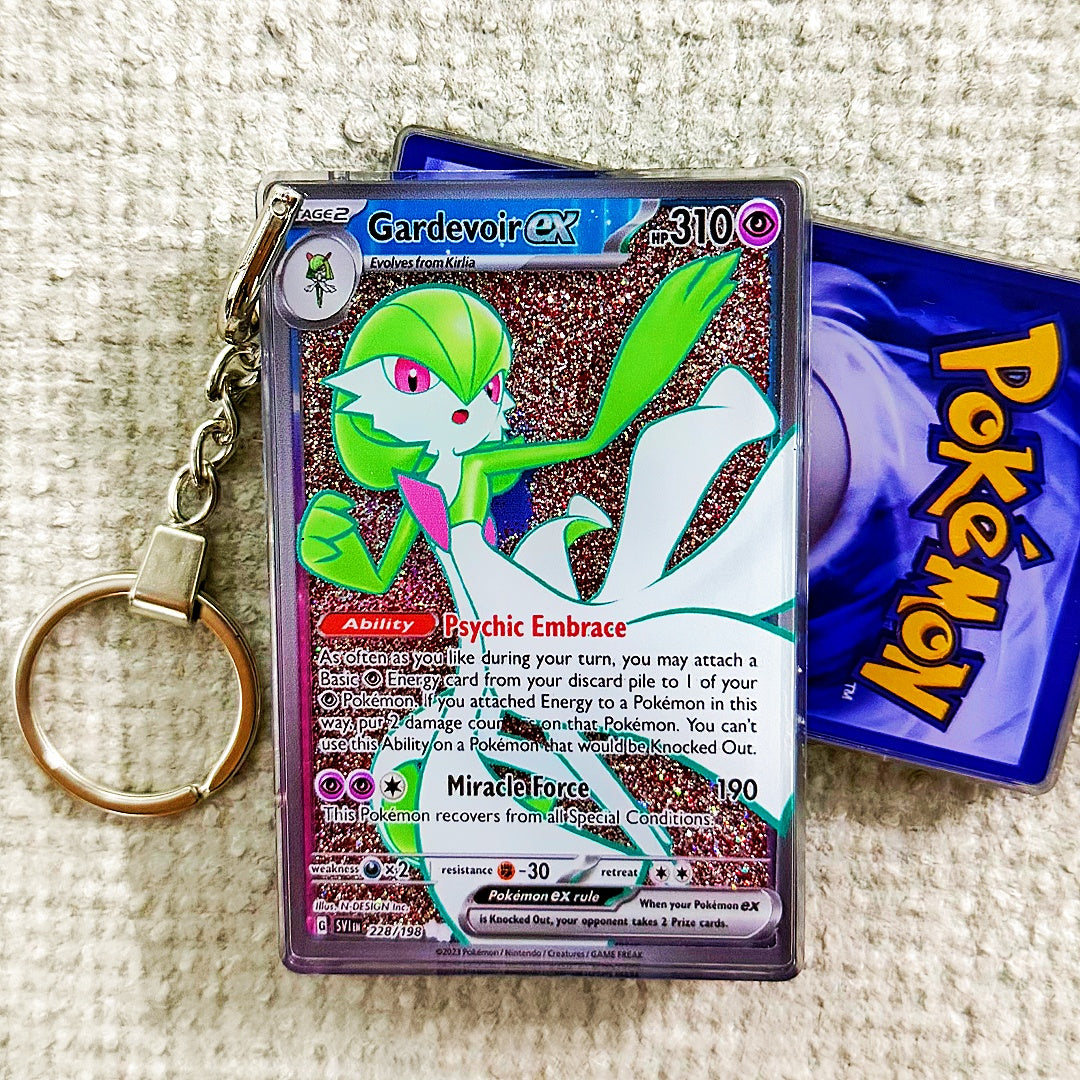 Gardevoir EX Card Quicksand Keychain