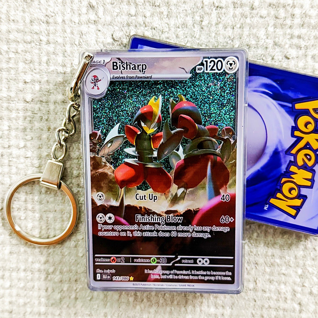 Bisharp Card Quicksand Keychain