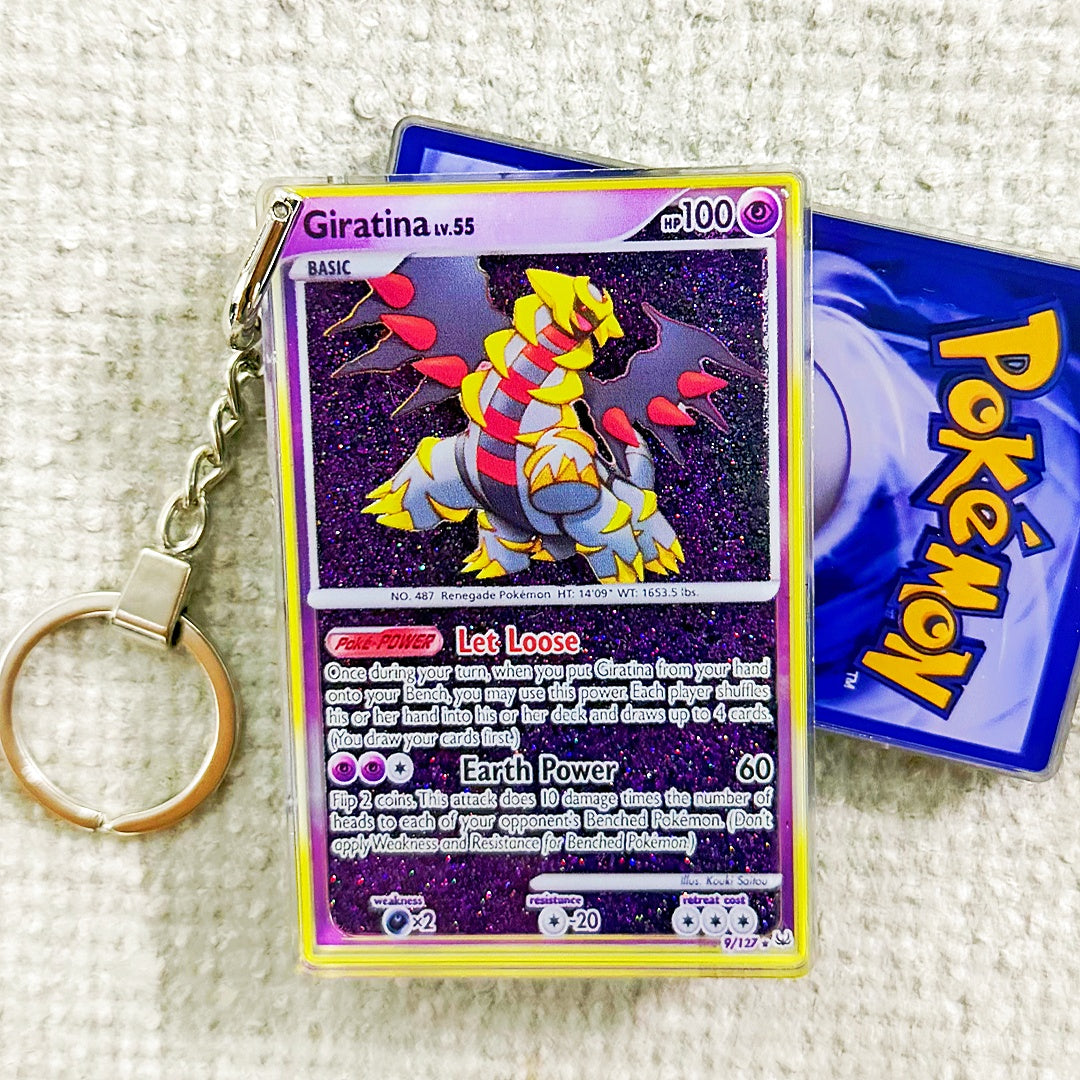 Giratina Card Quicksand Keychain