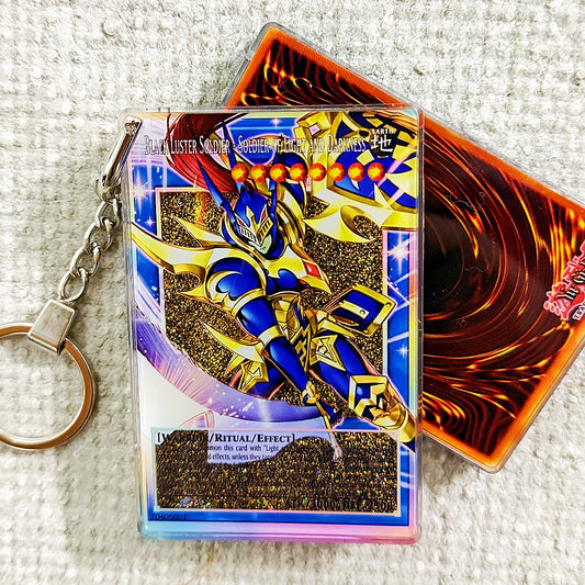 Black Luster Soldier - Soldier of Light and Darkness Card Quicksand Keychain