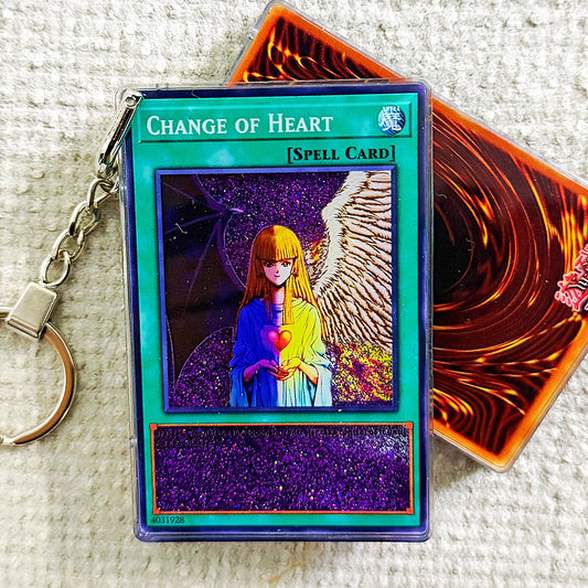 CHANGE OF HEART Card Quicksand Keychain