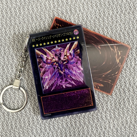 Raidraptor - Rising Rebellion Falcon-Japanese Version Card Quicksand Keychain