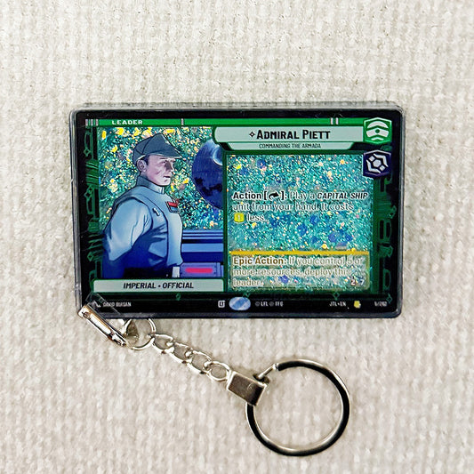 ADMIRAL PIETT Star Wars Card Quicksand Keychain
