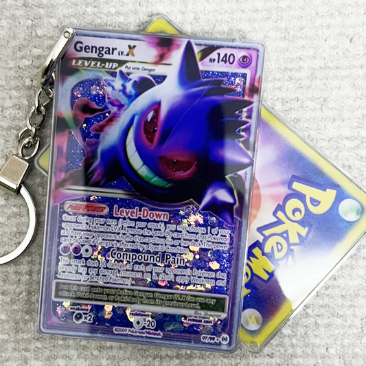 Gengar LV.X Card Quicksand Keychain
