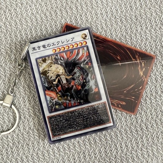 Ecclesia and the Dark Dragon-Japanese Version Card Quicksand Keychain