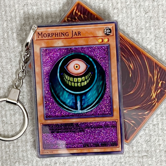 MORPHING JAR Card Quicksand Keychain