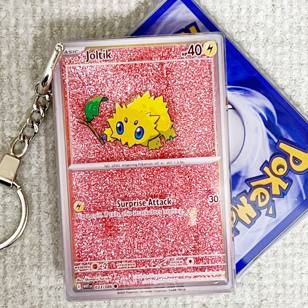 Joltik Card Quicksand Keychain