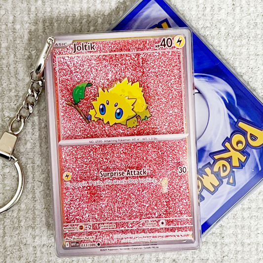 Joltik Card Quicksand Keychain