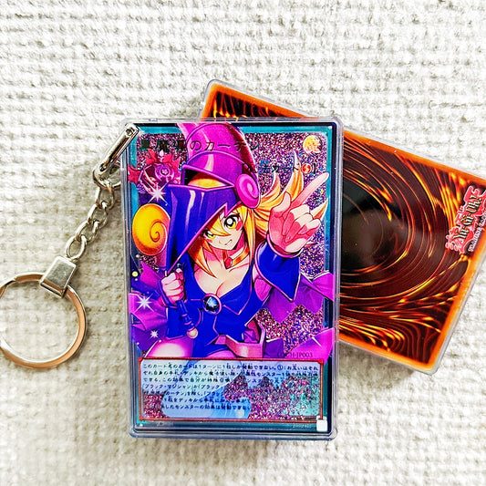 Yugioh Dark Magical Curtain Overframe LOCH-JP003 Card Quicksand Keychain