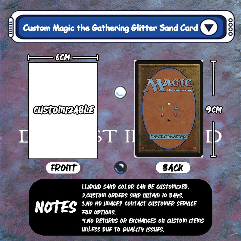 CUSTOM MTG Card Quicksand Keychain
