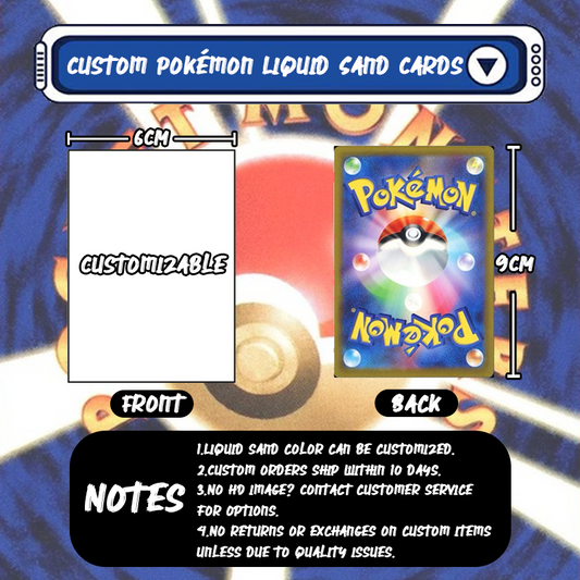 Ninetales Card Quicksand Keychain