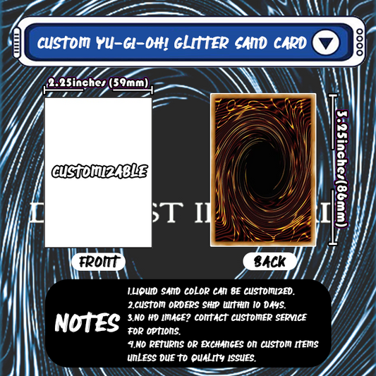 CUSTOM Yu-Gi-Oh! Standard Card Size Quicksand Keychain
