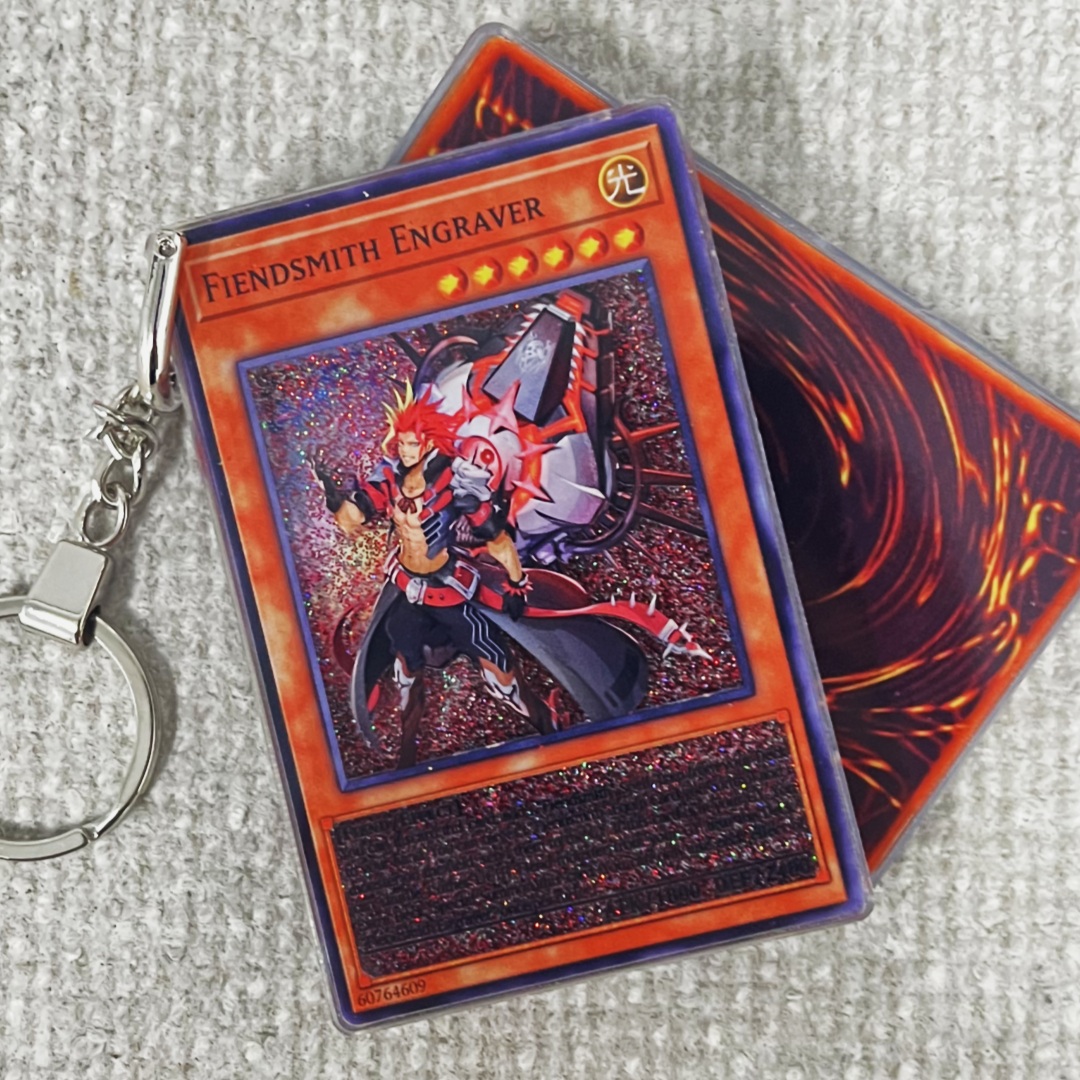 FIENDSMITH ENGRAVER Card Quicksand Keychain