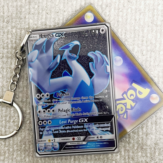 Lugia GX Card Quicksand Keychain