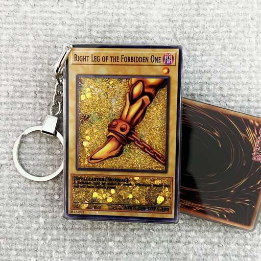 RIGHT LEG OF THE FORBIDDEN ONE Card Quicksand Keychain