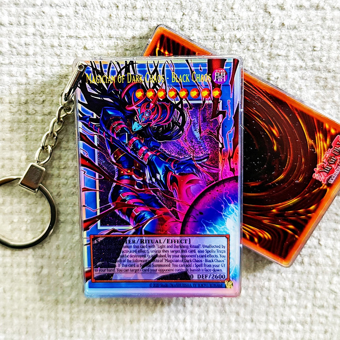 Magician of Dark Chaos - Black Chaos Card Quicksand Keychain