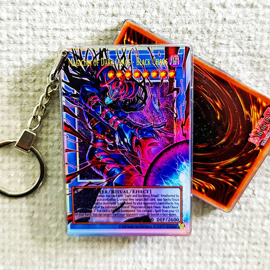 Magician of Dark Chaos - Black Chaos Card Quicksand Keychain