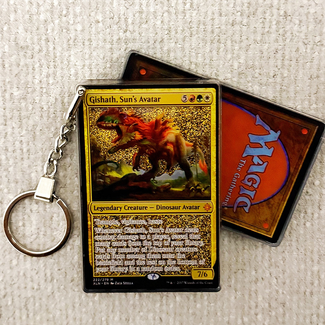Gishath, Sun's Avatar Card Quicksand Keychain