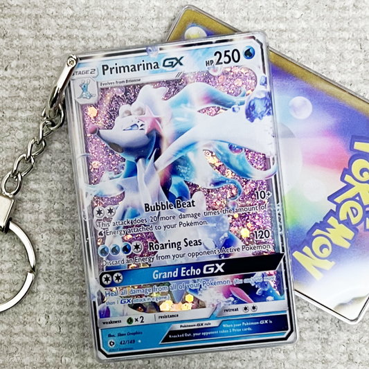 Primarina Card Quicksand Keychain