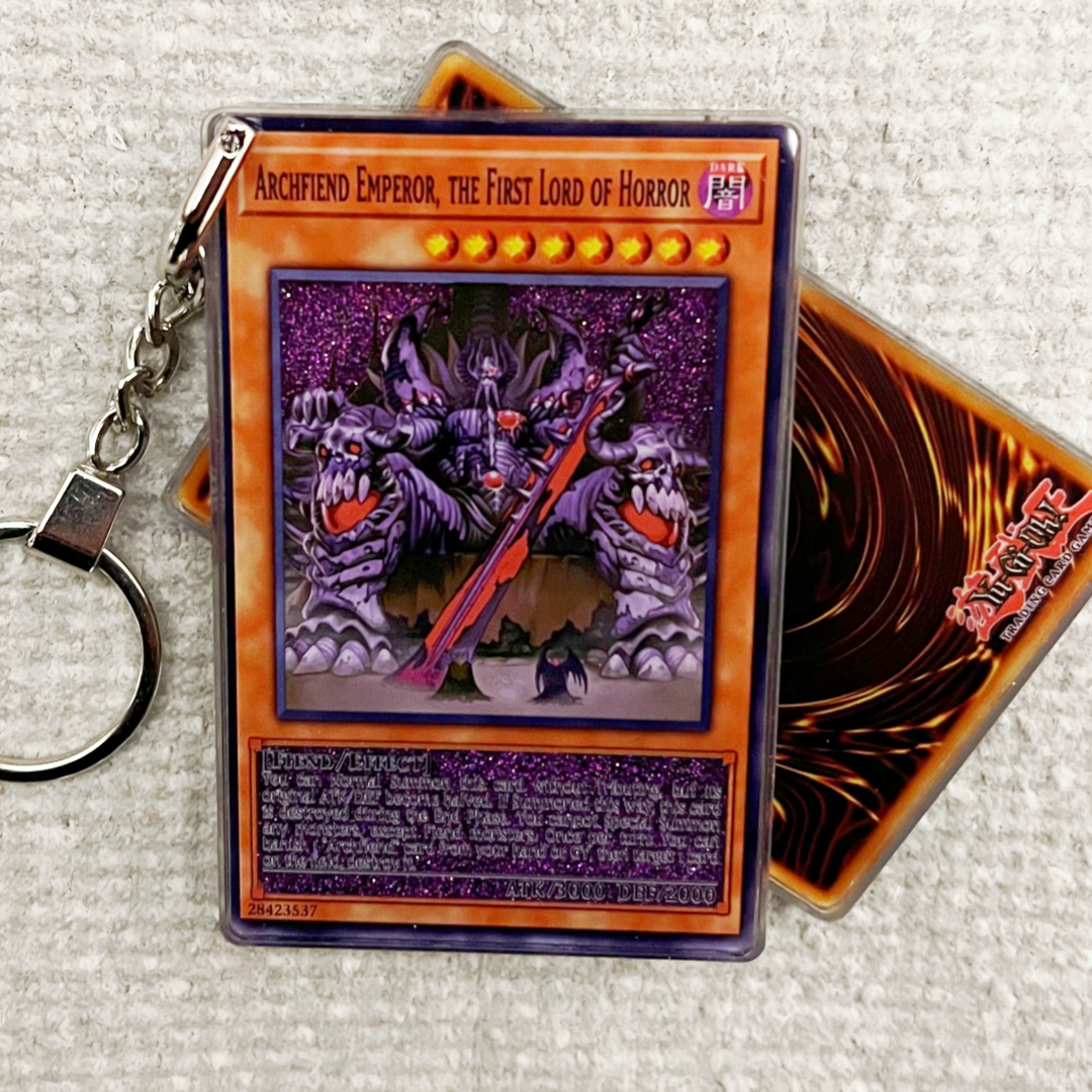 ARCHFIEND EMPEROR, THE FIRST LORD OF HORROR Card Quicksand Keychain