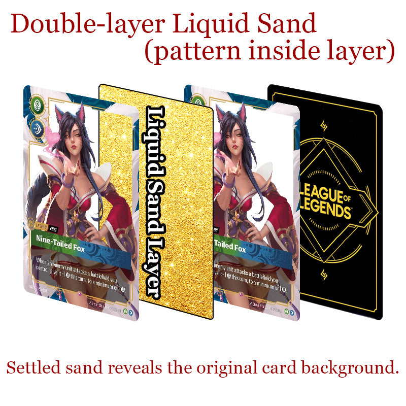 Ahri INQUISITIVE Riftbound Card Quicksand Keychain