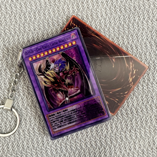 Yubel - The Loving Defender Forever-Japanese Version Card Quicksand Keychain