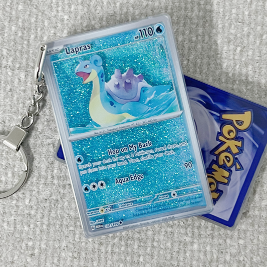 Lapras Card Quicksand Keychain