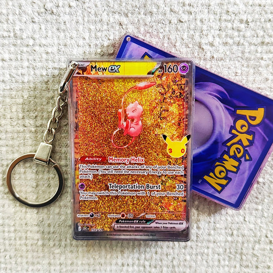 MEW EX Card Quicksand Keychain