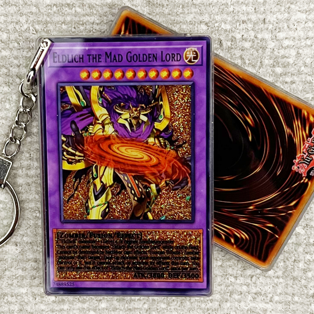 ELDLICH THE MAD GOLDEN LORD Card Quicksand Keychain