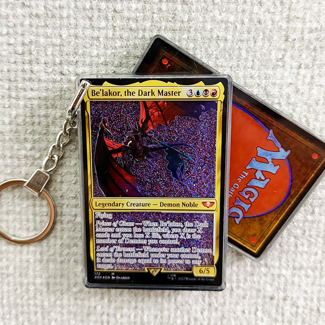 Be'lakor, the Dark Master Card Quicksand Keychain